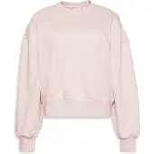 Calvin Klein A- Logo Emb French Terry Crewnec - Cream - S