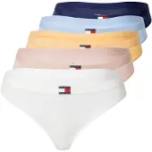 Tommy Hilfiger 5 Pack Flag Thong - Yellow - S