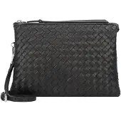 Abro Piuma Crossbody-laukku Nahka 25 cm Harmaa