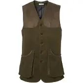 Chevalier Preston Moleskin Shooting Vest Forest Green Mens M