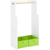 SoBuy Lastenvaatekaappi KMB109-W, valkoinen