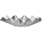 House Doctor Bowl, Hdflood, Brushed Silver Finis - Silver - H:8CM.XL:35CM