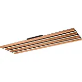 TRIO Fontana LED kattovalaisin 114cm 44W 3000K musta/luonnonpuu