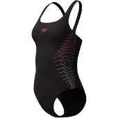 Speedo Placement Muscleback 1Pc - Black - 34