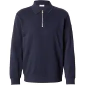 Lindbergh Half Zip Polo Sweat - Black - XXL