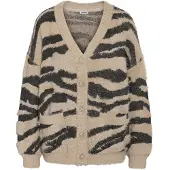 Noisy May Nmflynn L/S V-Neck Knit Cardigan Noos - Beige - L