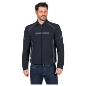 Vanucci VSJ-7 miehet TEKSTIILITAKKI Musta Miehet, size 52