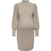 ONLY Maternity Olmkatia L/S Dress Knt Noos - Cream - S