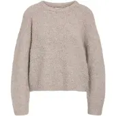 Noisy May Nmdolly L/S O-Neck Knit Fwd Noos - Beige - XL
