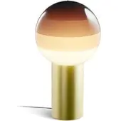Marset Design-pöytävalaisin Dipping Light, Ruskea/ruoste, Olohuone/ruokailutila, Lasi, Design