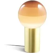 Marset Design-pöytävalaisin Dipping Light, Kerma/meripihka, Olohuone/ruokailutila, Lasi, Design