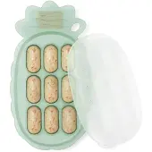 HAAKAA Pineapple Silicone Nibble Tray - Pea Green - Green - ONE SIZE