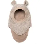 Huttelihut Balaclava Ears Wool - Beige - 50\12/24M