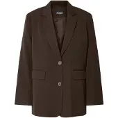 Pieces Pckamil Ls Loose Blazer Noos Bc - Brown - S