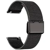CaseOnline Milanese clasp kellon ranneke Garmin Venu X1 - Black