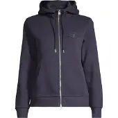 Gant for woman. 4202588 Navy Tonal Shield Zip-Up Hoodie (S), Casual, Cotton