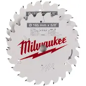 Milwaukee Katkaisuterä puulle 4932479836; 165x1,6x15,87 mm; Z24; 15°; 2 kpl.