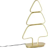 QAZQA Joulupöytävalaisin kultainen joulukuusi sis. LED IP44 - Arbre