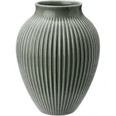 Knabstrup Keramik - Ripple Maljakko 27 cm Celadon Green