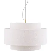 Globen Lighting Riippuvalaisin Noah Bouclé, himmennettävä, Valkoinen/opaali, Olohuone/ruokailutila, Tekstiili/kangas/silkki, Skandinaavinen