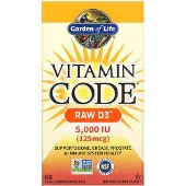 Garden of life Vitamiinikoodi Raaka D3, 5000 IU - 60 kapselia