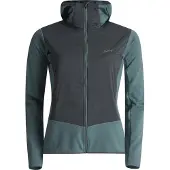 Lundhags Padje Merino Block Hoodie, välikerros, naiset, sininen/harmaa