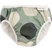 Imse Vimse Swim Diaper M 7-10Kg, Green Shapes - Green - M 7-10KG