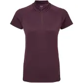 Montane Dart Zip Short Sleeve T-shirt Violetti 32 Nainen