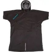 Lifeventure - Fleece Lined Changing Robe - Rantaponcho Medium, harmaa/musta