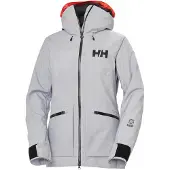 Helly Hansen Powderqueen 3.0, hiihtotakki, nainen, vaaleanharmaa