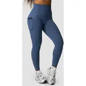 ICANIWILL Define Seamless Pocket Tights Dusty Twilight Blue