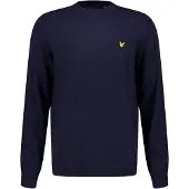 Lyle & Scott Lambswool Blend Crew Neck Jumper - Navy - S