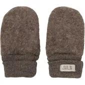 Huttelihut Rukkaset Villafleece Merino, Brown Melange, 62-68