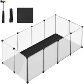 Songmics Pieneläinten aitaukset lattialevyillä 143 x 73 x 46 cm