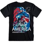 Heroes Inc Marvel Rivals Captain America Lyhythihainen T-paita