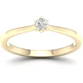 Lykken Elegance kultainen solitairesormus 0,10 ct-155
