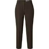 Selected Slwrita-Ria Mw Cropped Pant Mel Noos - Brown - 38
