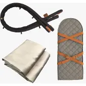 Sleepbag Lisätarvikesetti Mini, Grey Mélange/Brown