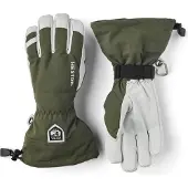 Hestra Army Leather Heli Ski, hiihtohanskat, vihreä