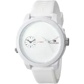 Tommy Hilfiger Miesten kello 1791324 Denim Valkoinen/Muovi Ø44 mm