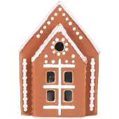 Kähler - Gingerbread Kynttilätalo Kirkko Led 8,5 cm Ruskea