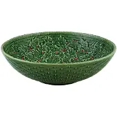 Bordallo Pinheiro - Holly Kulho 35,5 cm Vihreä