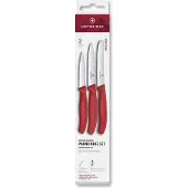 Victorinox Swiss Classic kuorimaveitsisetti, 3-pakkaus, punainen
