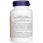 Now C-vitamiini 1000 mg ruusunmarjalla ja bioflavonoideilla - 100 tablettia