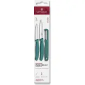 Victorinox Swiss Classic kuorimaveitsisetti ja kuorija, vihreä