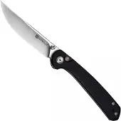 SENCUT Skelfin S25007-2 Satin 9Cr18MoV, Black G10, pocket knife