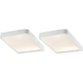 Paulmann Vane -LED-kaapinalusvalaisin 2 kpl, Valkoinen/opaali, Keittiö, Alumiini, Moderni
