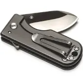 WESN Microblade SN01-3, D2, OD Green G10, Titanium, pocket knife