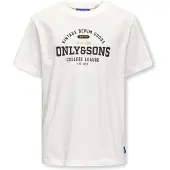 Only & Sons Osjlenny Life Reg Vintage Tee Jrs Noos - White - 122-128