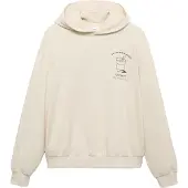 Mango Graphic Hooded Sweatshirt - Cream - M